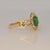 Colombian Emerald Ring With Earth Mined Diamond Accents: Solid 14k Gold, Size 6.75 For Sale In Columbus - Image 6 of 8
