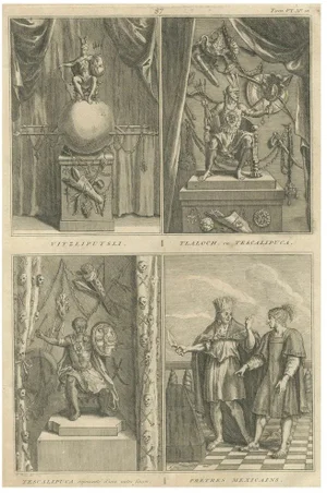 Mexican Gods and Priests, 1734, Paper