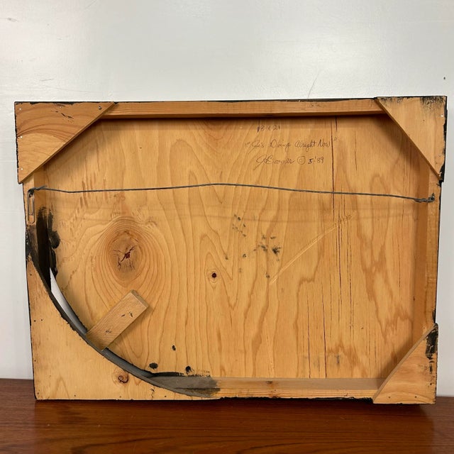 “Joe’s Doing Alright Now” J. Boomer Mixed Media Sculpture Painting 1989 For Sale - Image 9 of 12
