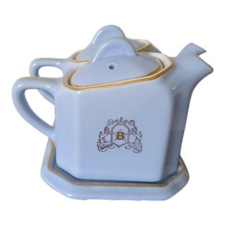Tea Pots & Tray From Baker Hotel in Grand Wells Texas, 3 Pieces For Sale