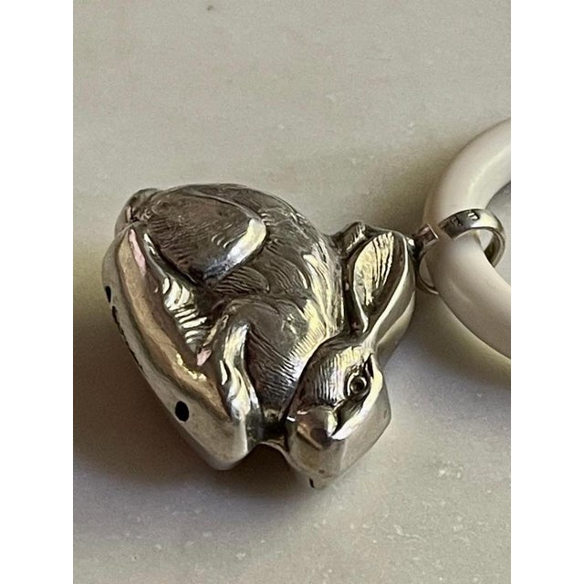 1960s Silver Baby Rattle Hare, 1960s For Sale - Image 5 of 9