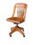 Antique B.L. Marble Golden Oak Swivel Desk Chair | Quarter-Sawn Oak Banker’s Chair | Early American Library & Office Chair...