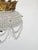 Antique 6 Light Twinkling Beaded Flush Mounted Crystal Chandelier For Sale - Image 4 of 13