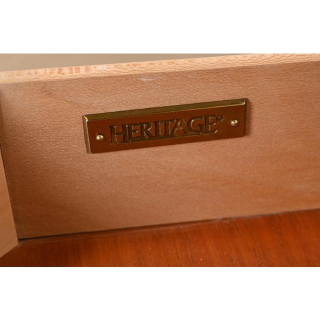 Drexel Heritage Italian Neoclassical Demilune Cabinet For Sale In South Bend - Image 6 of 12