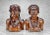 Tribal Vintage Balinese Tribal Figural Carved Mahogany Bust Sculptures - a Pair For Sale - Image 3 of 12