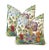 South Asian Chinoiserie Down PIllows - a Pair For Sale - Image 4 of 4