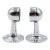 Pair of Vintage Chrome Bathroom Towel Bar Brackets For Sale