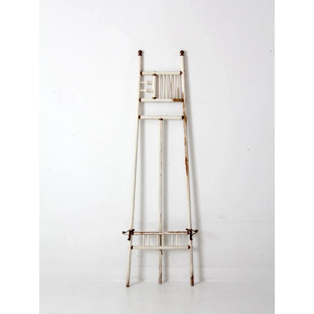 Wood Antique Ball and Stick Easel For Sale - Image 7 of 13