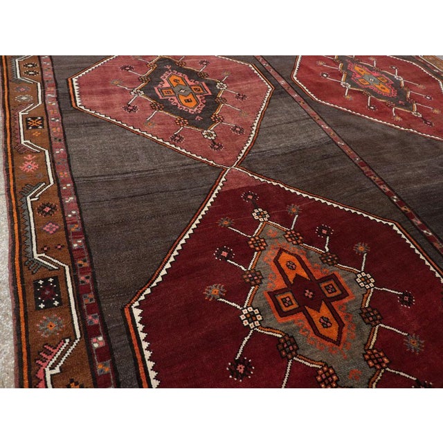 Tribal Galerie Shabab Collection Mid-20th Century Turkish Anatolian Tribal Carpet For Sale - Image 3 of 8