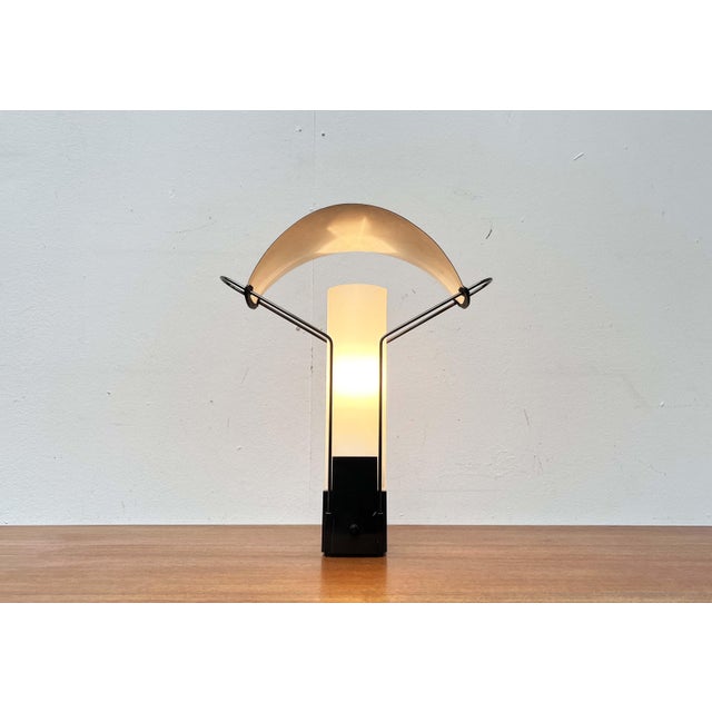 Postmodern Italian Palio Table Lamp by Perry King, S. Miranda for Arteluce, 1980s For Sale - Image 15 of 18