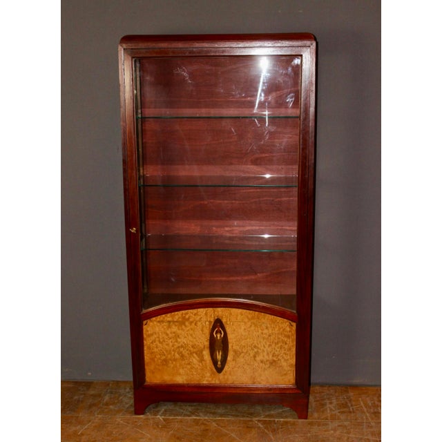 Art Deco Marquetry Display Case, 1925 For Sale - Image 12 of 14