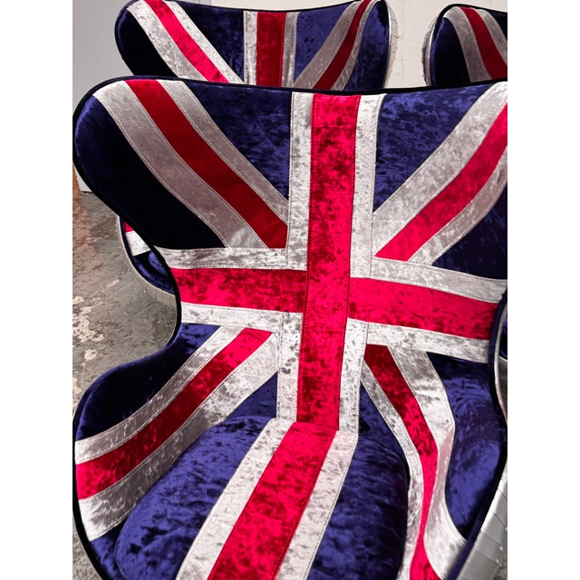 Acme Furniture Brancaster Union Jack Egg Chairs, Set of Three For Sale - Image 10 of 12