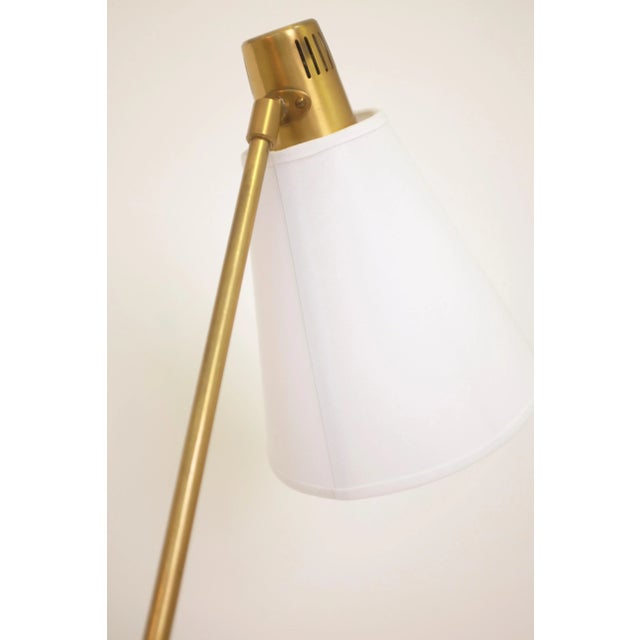 Mid-Century Modern 1940's Metal and Brass Floor Lamp by Hans Bergström, Ateljé Lyktan For Sale - Image 3 of 8
