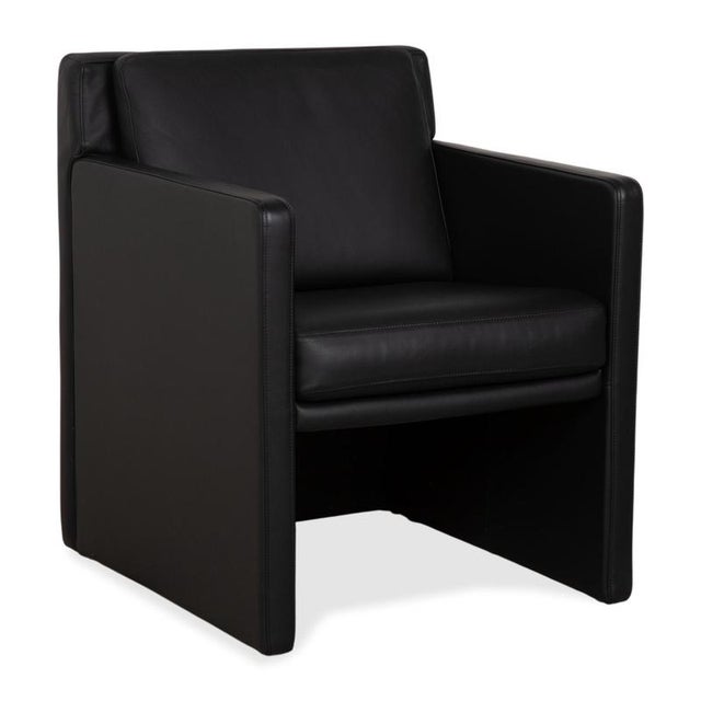 Ego Armchair in Black Leather from Rolf Benz For Sale - Image 12 of 12