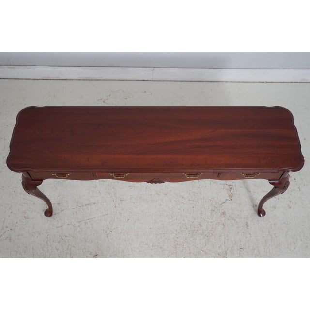Ethan Allen Georgian Court Cherry Sofa Table For Sale In Philadelphia - Image 6 of 18