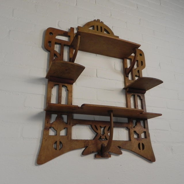 Art Nouveau Wall Rack, 1920s For Sale - Image 13 of 17