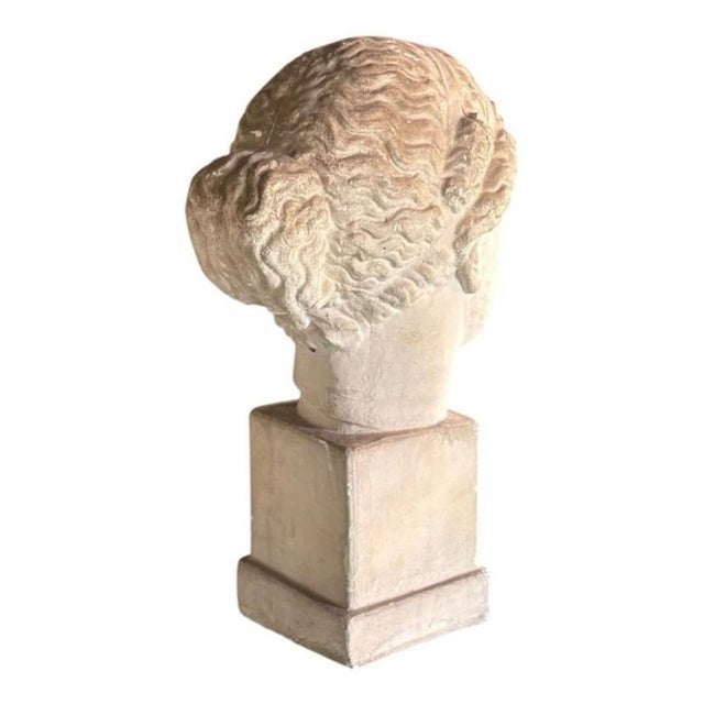 1960s Greco-Roman Artist, Female Bust, 1960, Plaster For Sale - Image 5 of 7