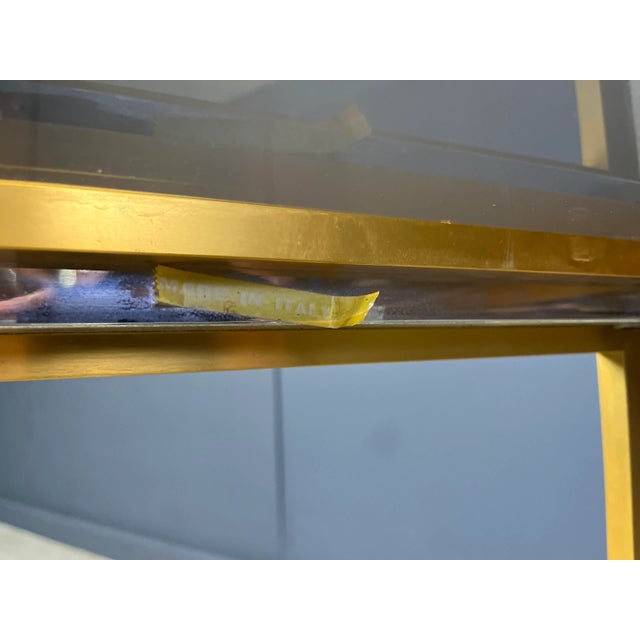 Italian Brass and Chrome Drinks Trolley, 1970s, in Very Good conditions. Designed 1970 to 1979