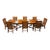 Acquisitions by Henredon 9-Piece Dining Set, Trestle Extension Table and 8 Cane Back Chairs For Sale