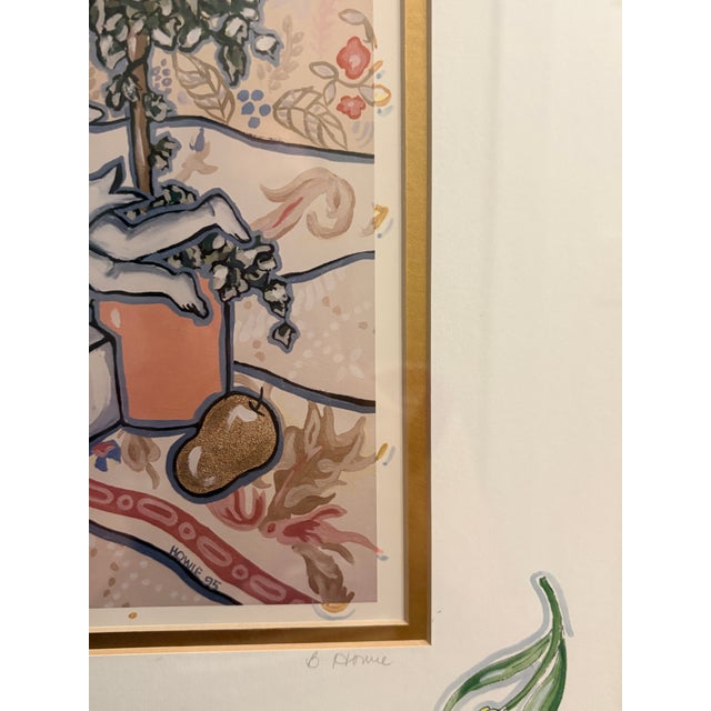 1990s 1990s Brooke Howie Signed Artist’s Proof Lithograph "Cherub" – Framed For Sale - Image 5 of 8
