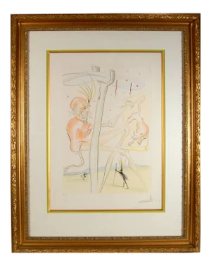 Salvador Dalí­, Le Singe et le Leopard, 1976