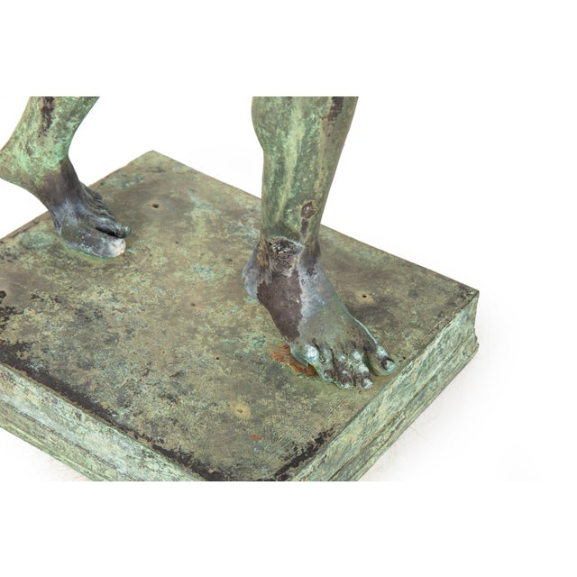 Italian Grand Tour Bronze Sculpture “Dancing Faun of Pompeii” After Antique For Sale - Image 10 of 18