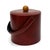 Mid 20th Century Post Modern Style Padded Maroon Faux Leather Ice Bucket by Georges Briard For Sale - Image 5 of 12