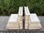 Art Deco Pair of Maitland Smith Tessellated Travertine and Brass Bookends For Sale - Image 3 of 9