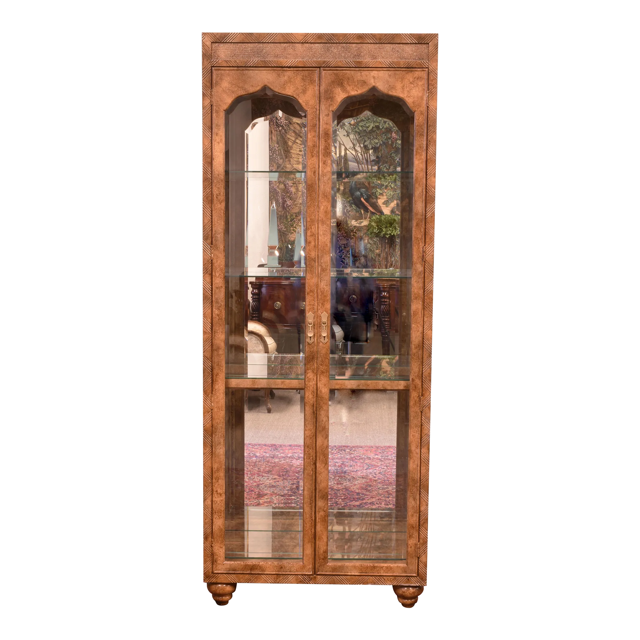 1990s Vintage Expedition Cabinet Moorish Style by Drexel | Chairish