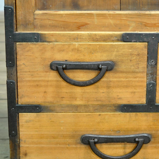 Japanese Tansu Chest of Drawers, 1900 For Sale - Image 12 of 16