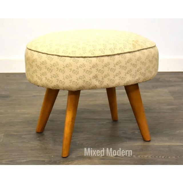 Brown Heywood Wakefield Maple Stool For Sale - Image 8 of 8