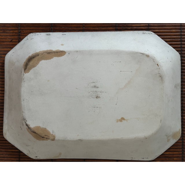 Large Antique Wedgwood Jasperware Blue and White Platter For Sale - Image 6 of 8