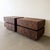 Wood Pair of Vintage Mid Century Modern Burlwood Nightstands 1970s For Sale - Image 7 of 10