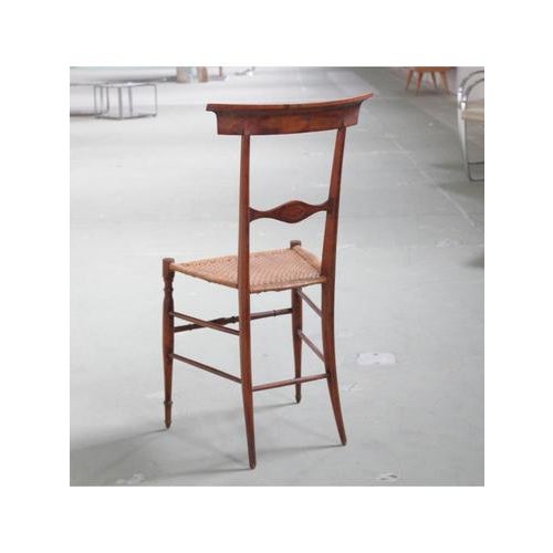 Brown Chiavarina Chair from Gio. Battista Maria, 1900s For Sale - Image 8 of 17