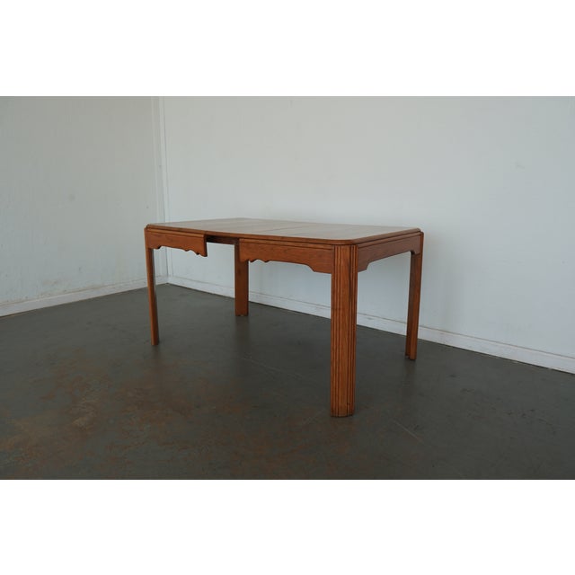 Wood Vintage Mid-Century Extension Dining Table For Sale - Image 7 of 11