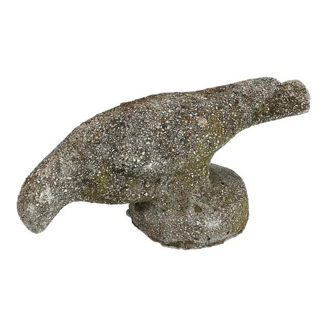 Vintage German Concrete Pigeon Garden Statue For Sale