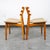 Unique lader back beech wood dining chairs designed by Poul Volther. Looks great from any angle. Refinished throughout....