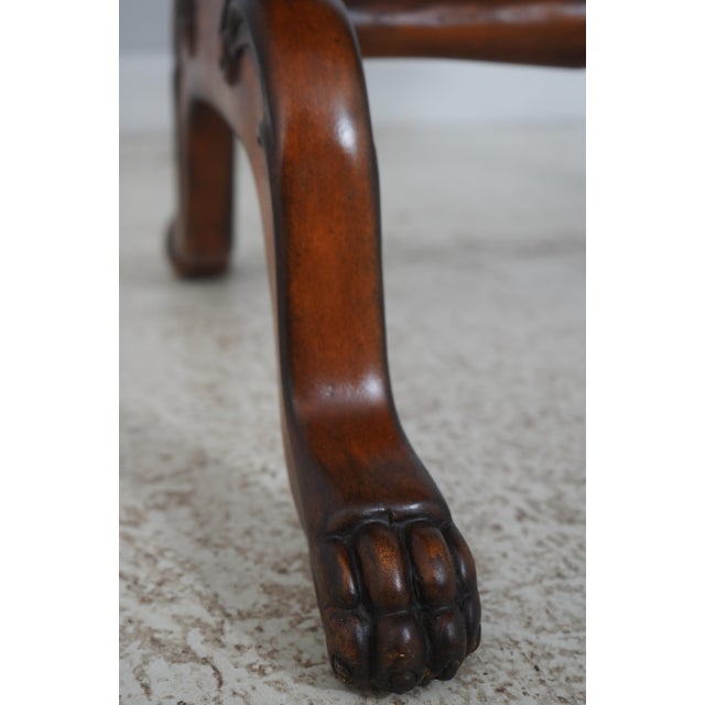 Leather Wrapped Inlaid Mahogany Games Table For Sale - Image 17 of 18