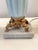 Mid 20th Century Pale blue Murano glass table lamps with gold metal and marble bases - a Pair For Sale - Image 13 of 13