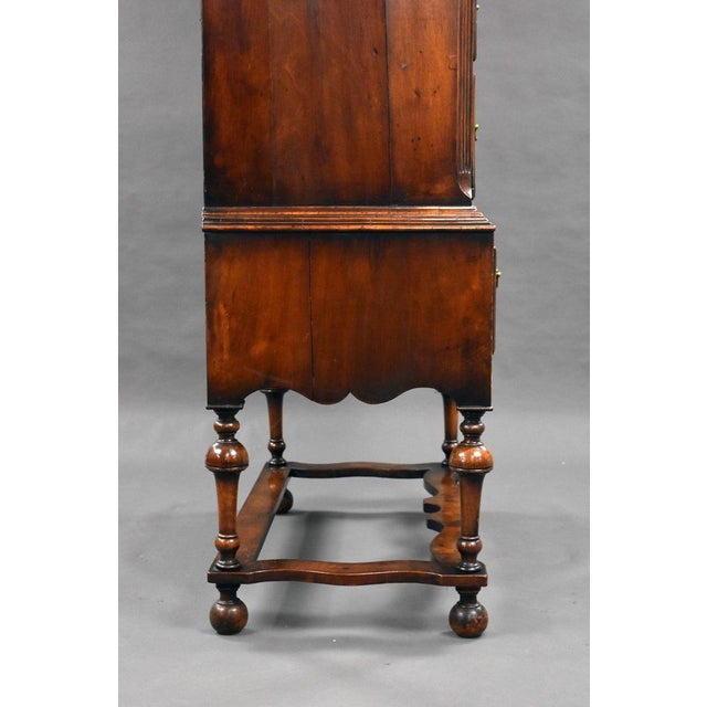 19th Century Figured Walnut Chest on Stand For Sale - Image 15 of 17