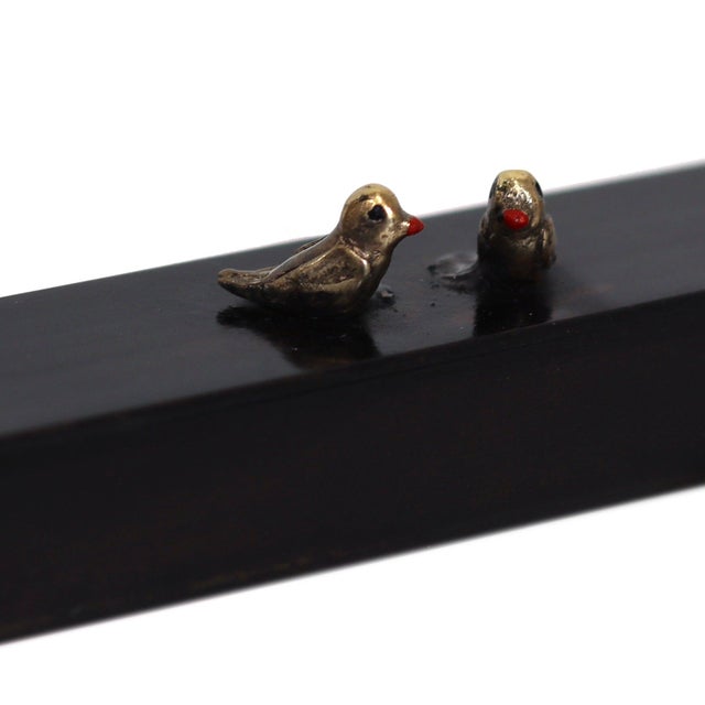 Shared Secrets 10 - Contemporary Figurative Bronze and Iron Wall Sculpture by Mireia Serra For Sale - Image 4 of 9