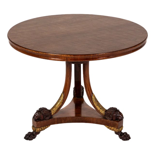 Early 19th Century Italian Mahogany Centre Table For Sale