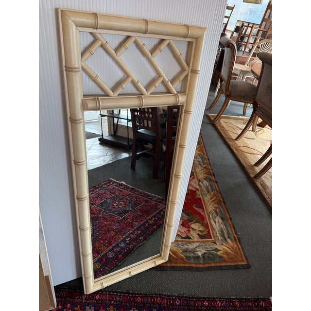 Dixie Aloha Chinoiserie Ivory Wall Mirrors, Pair For Sale In San Francisco - Image 6 of 12