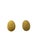 Contemporary Pair of Vintage Premier Usa Gold Tone Rope Clip-on Earrings – Textured Domed Oval Button Earrings, 1980s For Sale - Image 3 of 5