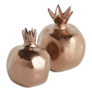 Pomegranate Bud Vases, Set Of 2 For Sale