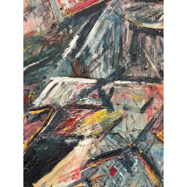 Bengt Fredriksson, Composition, 1960s, Oil on Canvas For Sale - Image 9 of 18