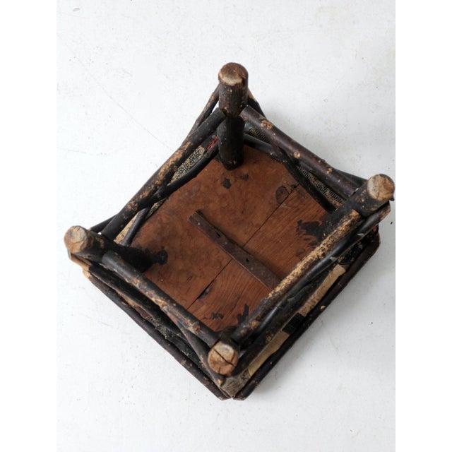 Antique Adirondack Twig Stool For Sale - Image 12 of 12