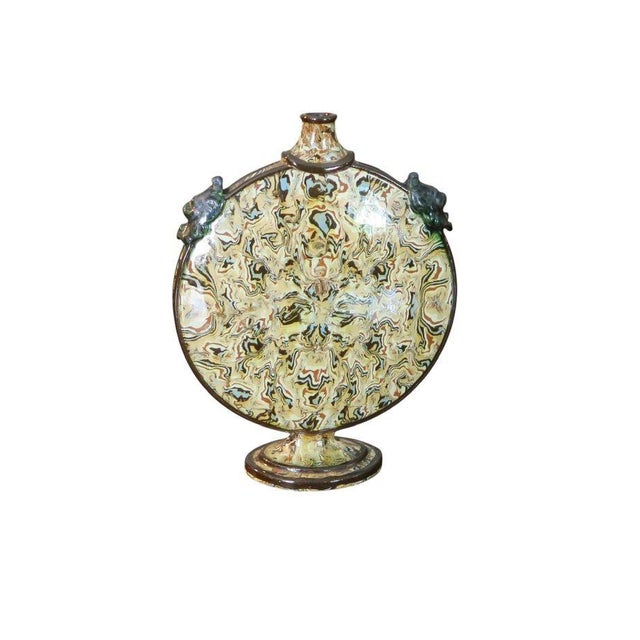 19th Century Neoclassical Revival Agate Ware Pilgrim Flask, Probably Apt For Sale - Image 12 of 13