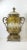 1960s Massive French Cut-To-Clear Amber Yellow Crystal Urn, Ornate Brass For Sale - Image 13 of 13