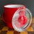 Mid-Century Modern 1950s Georges Briard Cherry Red Vinyl Ice Bucket For Sale - Image 3 of 9